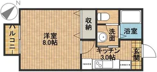 ビアンフェ【1階】の間取り
