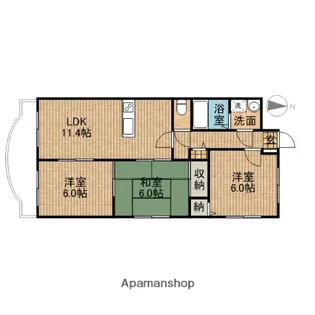 杉村ビル【4階】の間取り