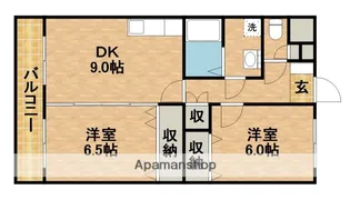 サンライトカーサⅡ【203号室】の間取り