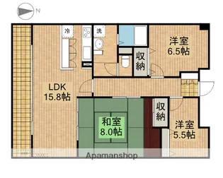 ビオラ田町【1105号室】の間取り