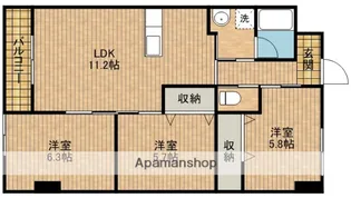 アルコリバーサイド【4階】の間取り
