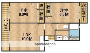 アルファきぶね【305号室】の間取り