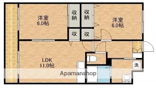 ケイパレスⅡ【2階】の間取り