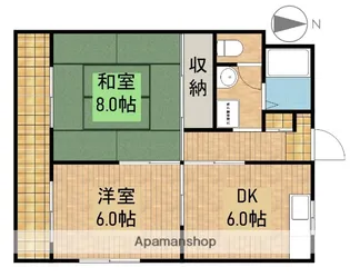 メゾンニューヴィレッジⅠ【1階】の間取り