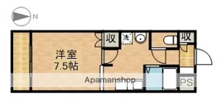パルコート佐藤【5階】の間取り