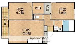 オランジュ【2階】の間取り