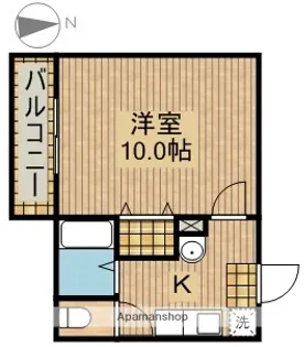 アミスター【202号室】の間取り