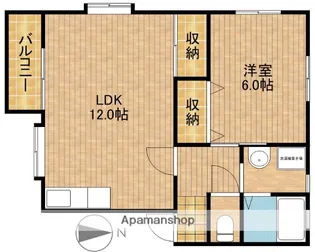 ローズマロウ【1B号室】の間取り