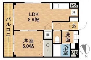 トマトハウスⅠ【2階】の間取り