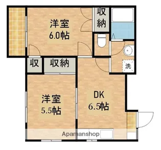 EIGHT BUILDINGⅡ【2階】の間取り
