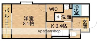 スカイコート高尾【202号室】の間取り