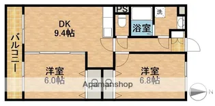 アウスレーゼ【2階】の間取り