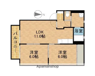 ブライトタウンⅠ【1階】の間取り