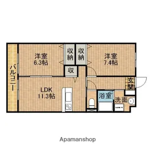 IBB7【4階】の間取り
