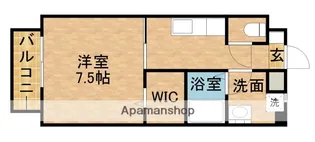 サンパレス春【107号室】の間取り