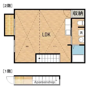 NORTH VILLAGEⅠ【2階】の間取り