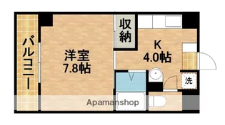 アベニュー山下【8階】の間取り