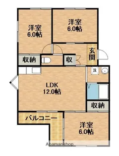 コンシェール山手Ⅱ【1階】の間取り