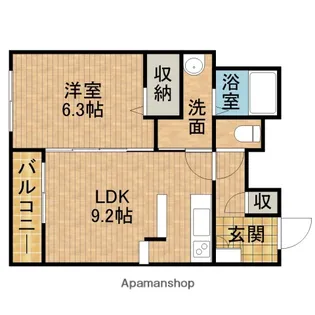 L’ALBA DI PRIMO【3階】の間取り