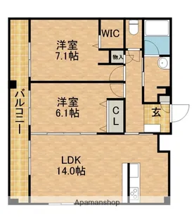 L’ALBA DI PRIMO【4階】の間取り