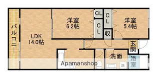 MSP住吉弐番館【2階】の間取り