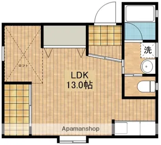 ラピタB【2階】の間取り