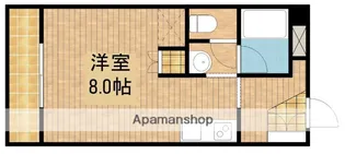 シャンブルYOSHIMI【202号室】の間取り