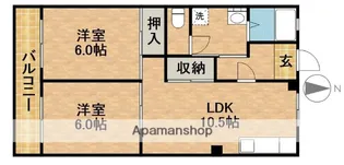 SEVEN HILLS【3階】の間取り