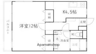 メゾン・DE・ダイエーⅠ【106号室】の間取り