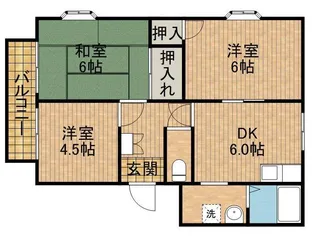 3DKの間取り画像