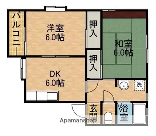 ファミールF【2階】の間取り