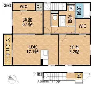 コモドカーサ【2階】の間取り