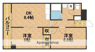 マ・メゾン天王【2階】の間取り