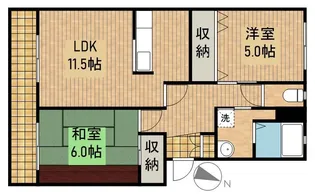 サンレイク【2階】の間取り
