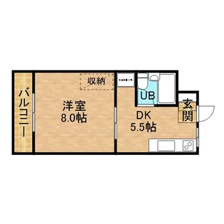 メルカードあさひⅡ【1階】の間取り