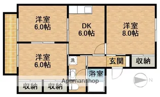 アベニュー平野Ⅰ【2階】の間取り