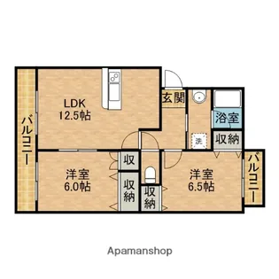アムール高田【3階】の間取り