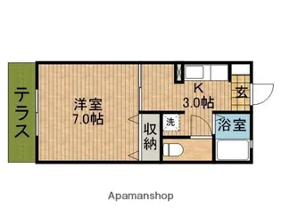 グリーンパレス【1階】の間取り