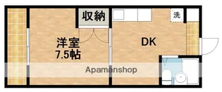 GREEN KOMATSU【201号室】の間取り