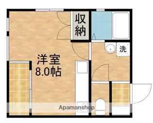 ポインセチア西ヶ崎【201号室】の間取り