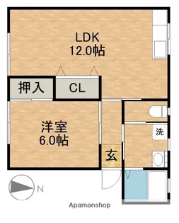 スプリングサンハイツ【1階】の間取り