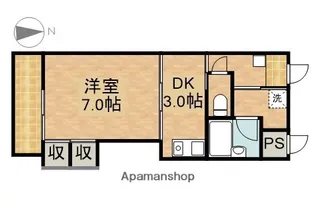 コスタ浜名湖【413号室】の間取り