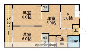 コーポマウンテンⅡ【205号室】の間取り