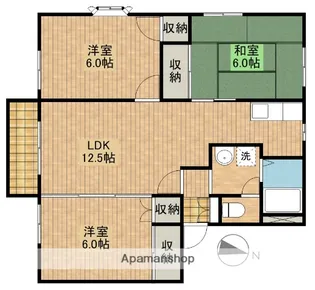 ラシーヌ広沢【2階】の間取り