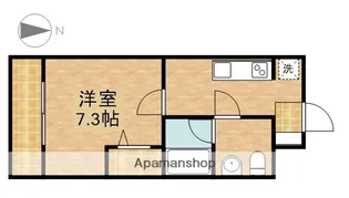 グリーンハイツ楊子Ⅱ【1階】の間取り