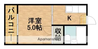 プラザ ドゥ パルコ【105号室】の間取り