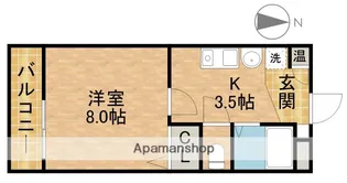 ビラエントピアⅡ【205号室】の間取り