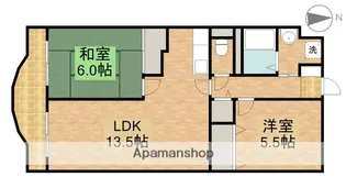 ランドRファースト【3階】の間取り