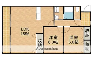 丸竹マンション【2階】の間取り