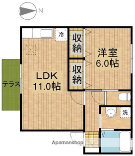 トゥール・ビヨンB【1階】の間取り
